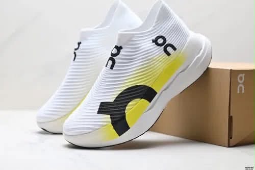 On Cloudboom Strike White & Yellow